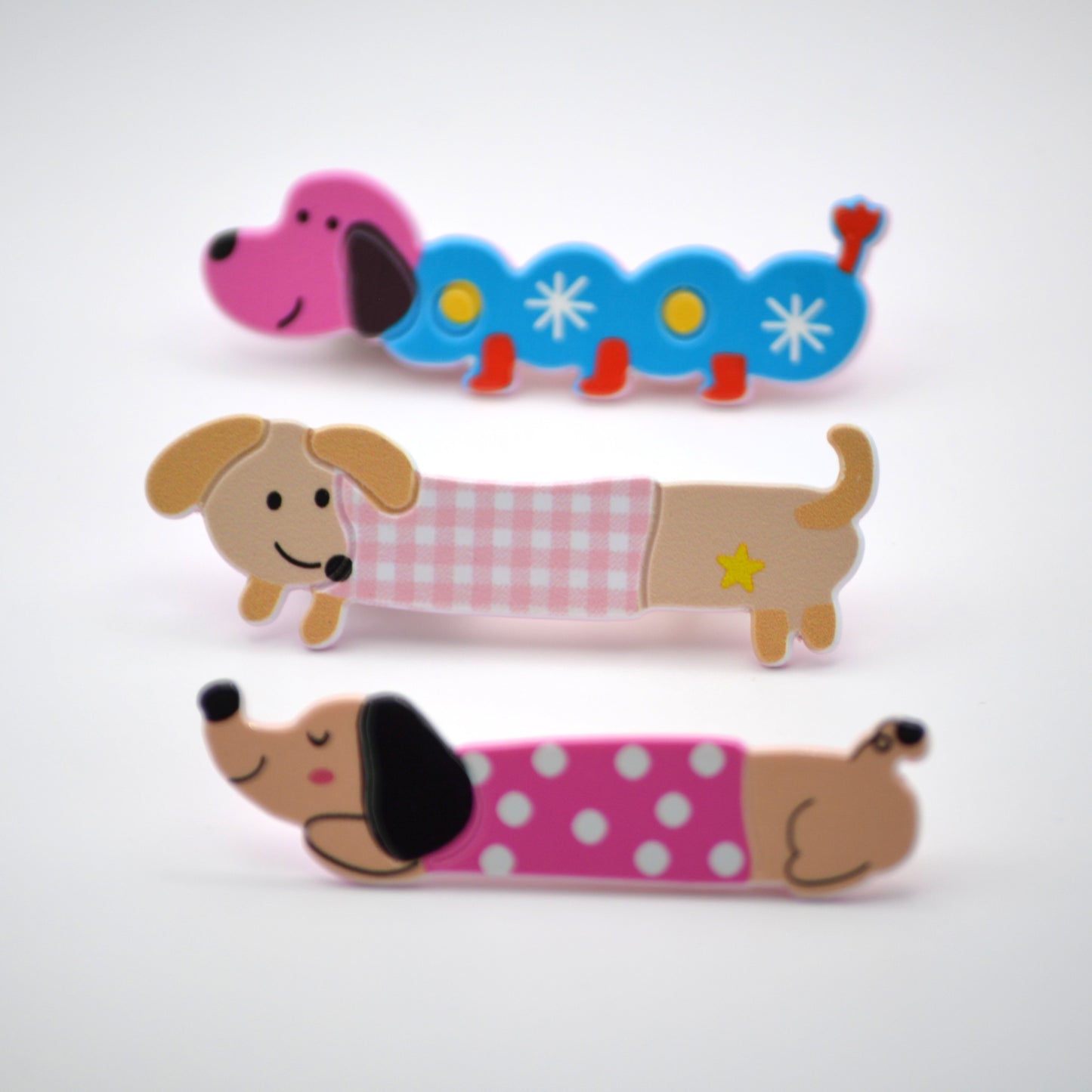 Cute Puppy Dog Hair Clips (Set of 3) – premium kids accessory by Dew & Dove