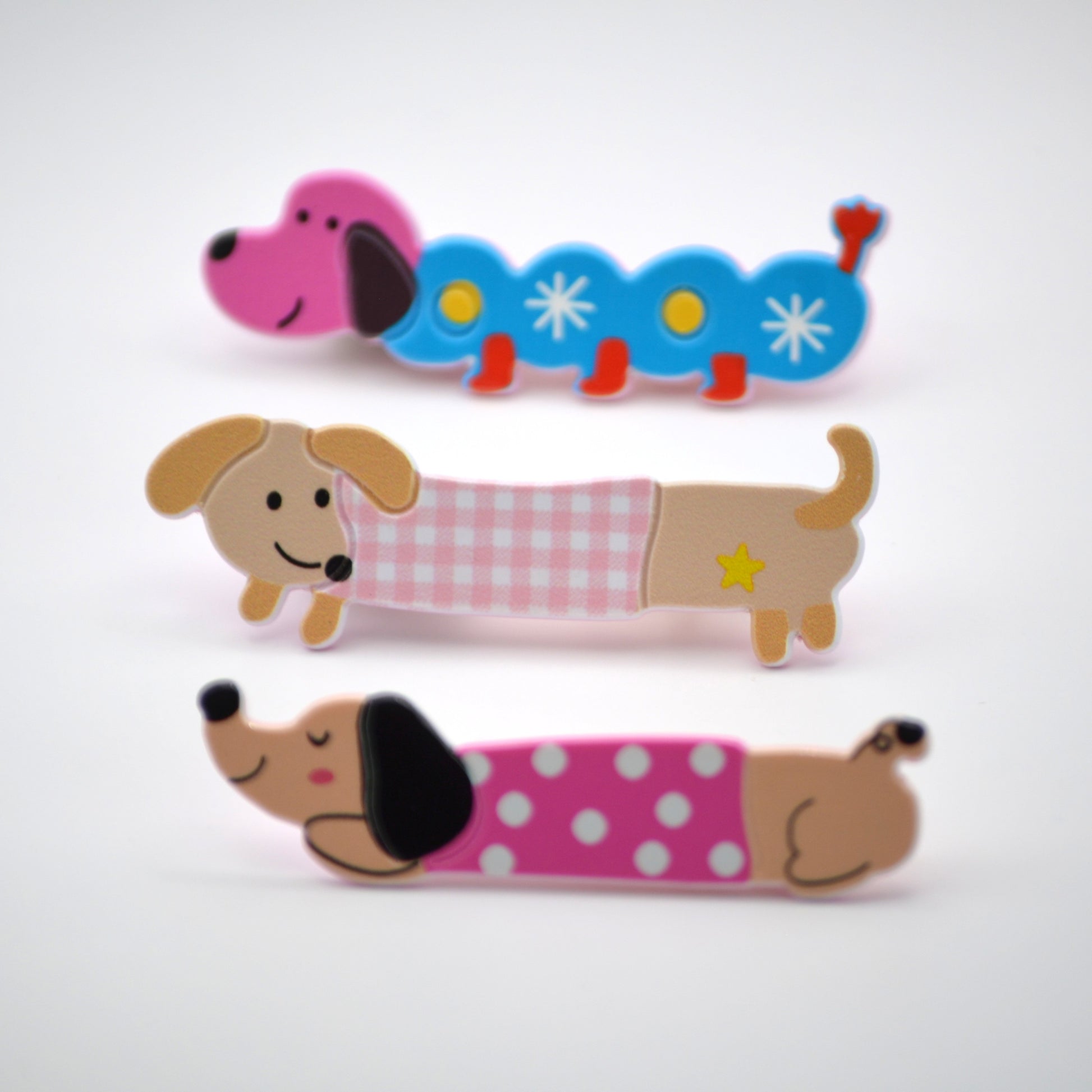 Cute Puppy Dog Hair Clips (Set of 3) – premium kids accessory by Dew & Dove