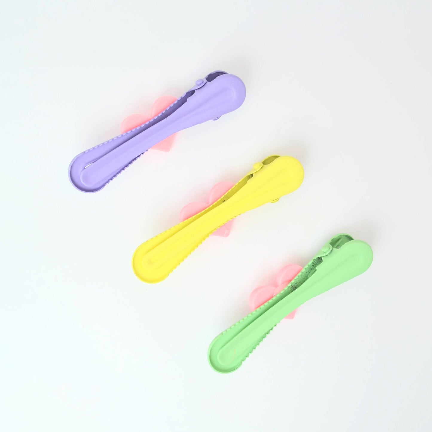Pastel Heart Snaps (Set of 3)