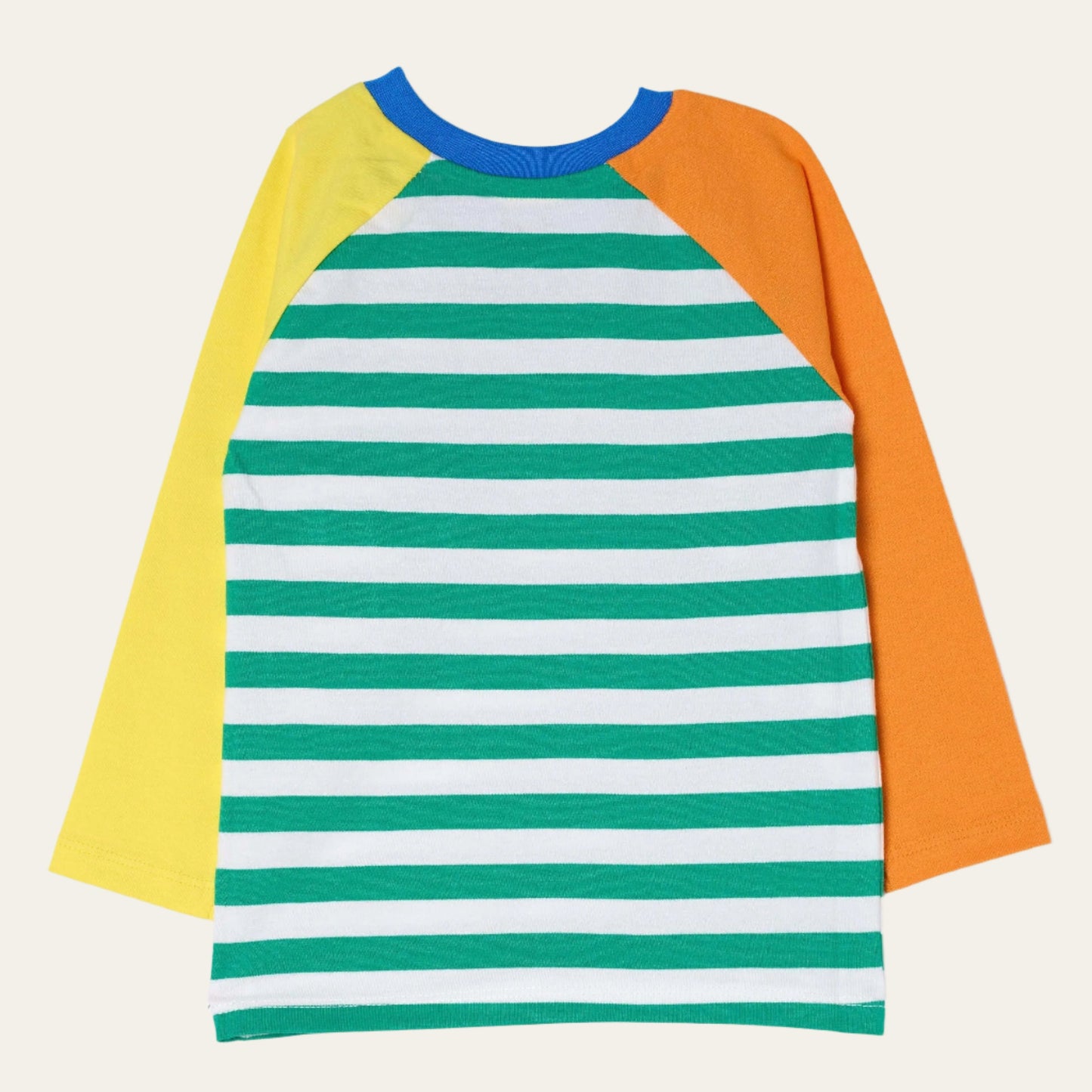 Long Sleeve Multicolor Raglan T-Shirt – GOTS organic cotton kids clothing by Dew & Dove