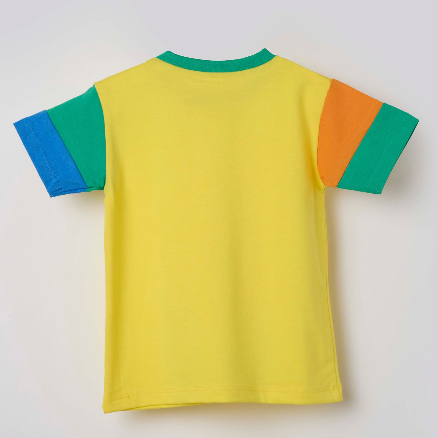 Short Sleeve Colorblock T-Shirt – GOTS organic cotton kids clothing by Dew & Dove