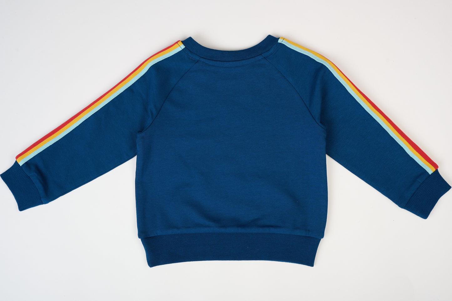 Retro Stripe Sweatshirt - Navy – GOTS organic cotton kids clothing by Dew & Dove