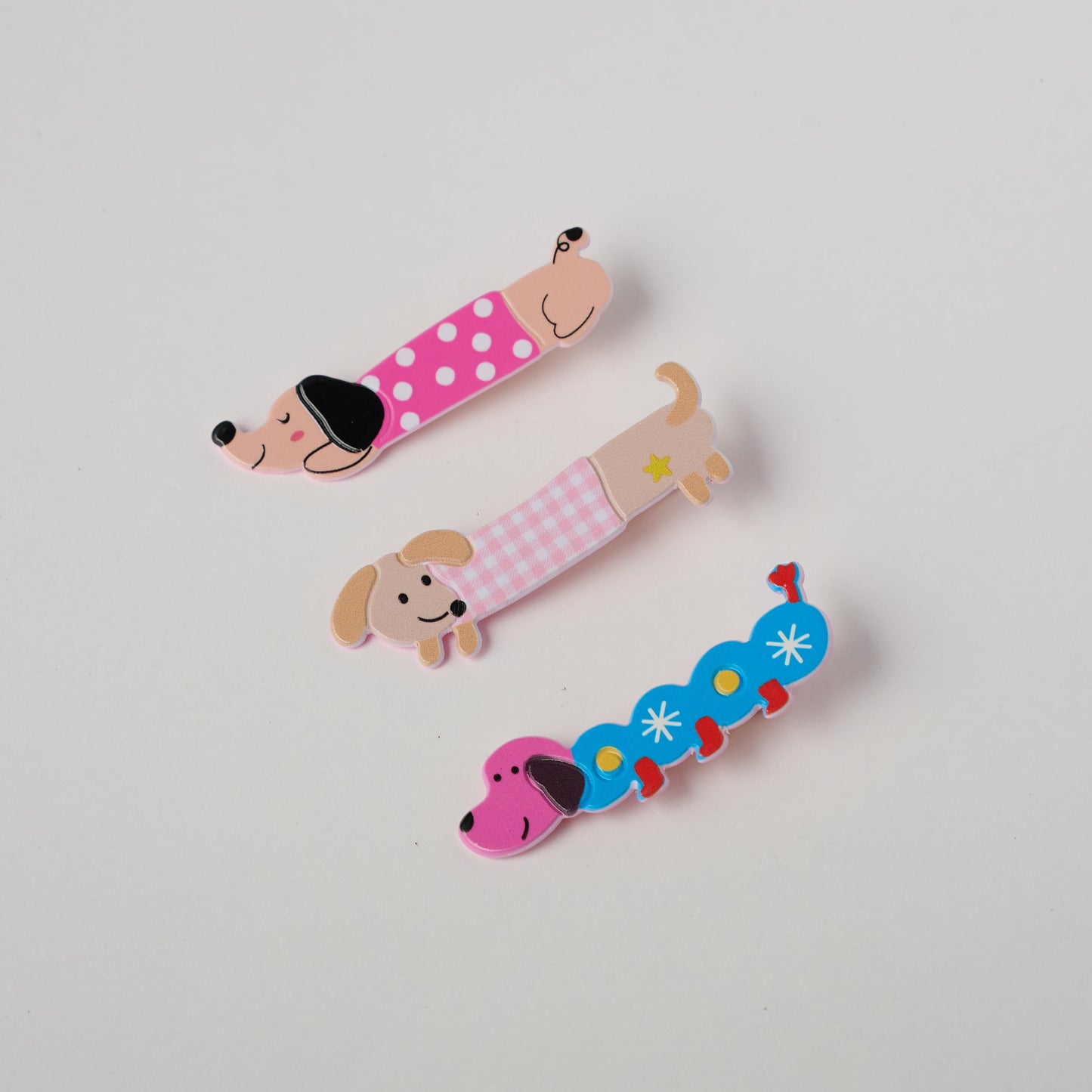 Cute Puppy Dog Hair Clips (Set of 3) – premium kids accessory by Dew & Dove