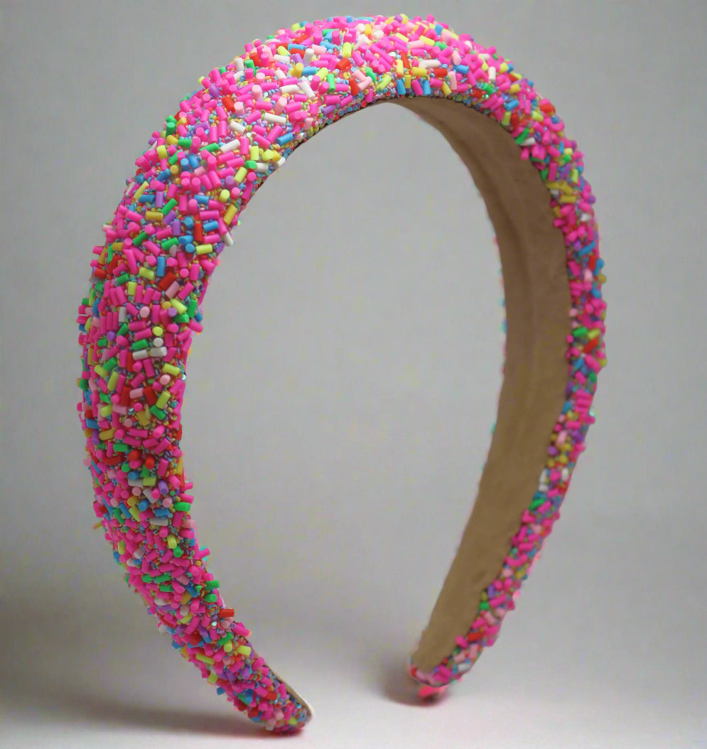 Sprinkle Sparkle Hairband - Pink – premium kids accessory by Dew & Dove