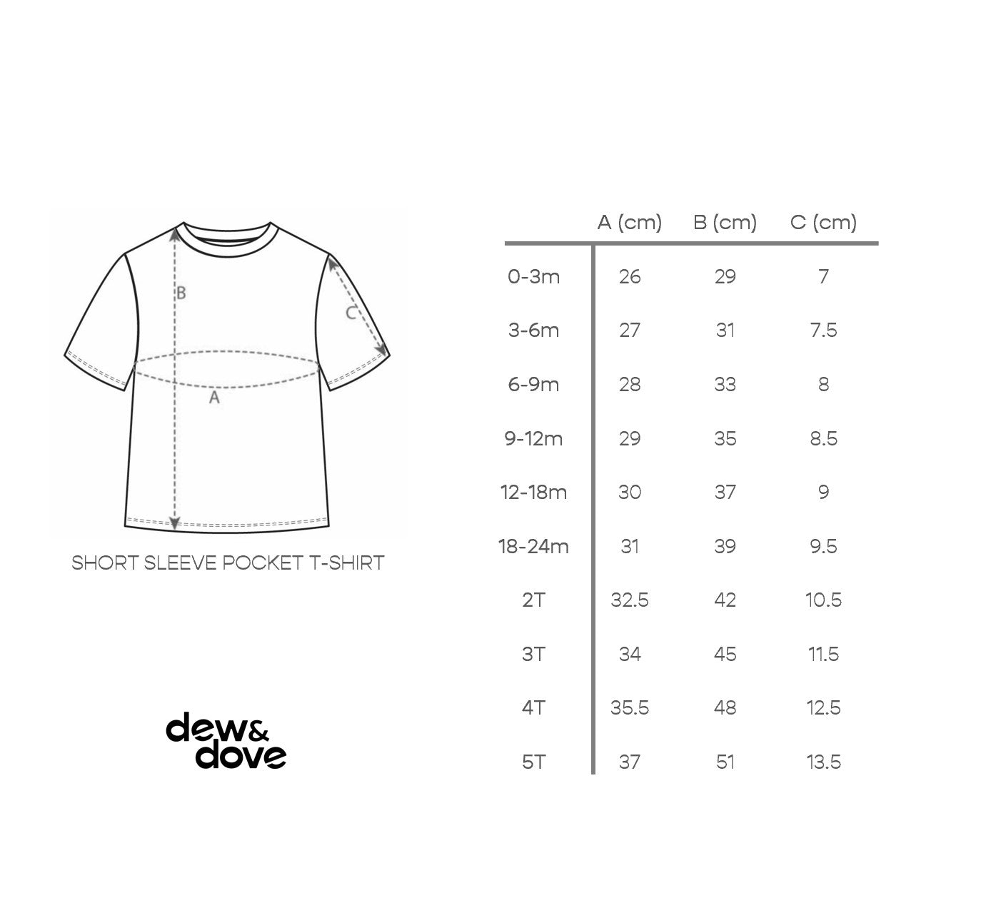 Short Sleeve Pocket T-Shirt – GOTS organic cotton kids clothing by Dew & Dove