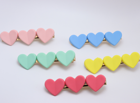 Only Hearts Hair Clips (Set of 5)