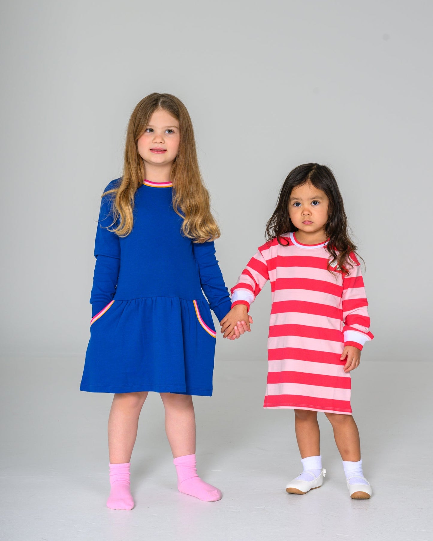 Rainbow Pocket Dress – GOTS organic cotton kids clothing by Dew & Dove