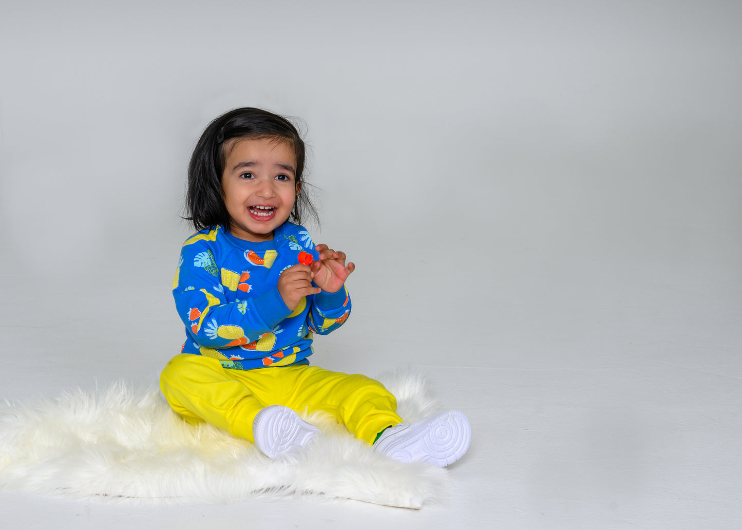 Fruits Party Sweatshirt – GOTS organic cotton kids clothing by Dew & Dove