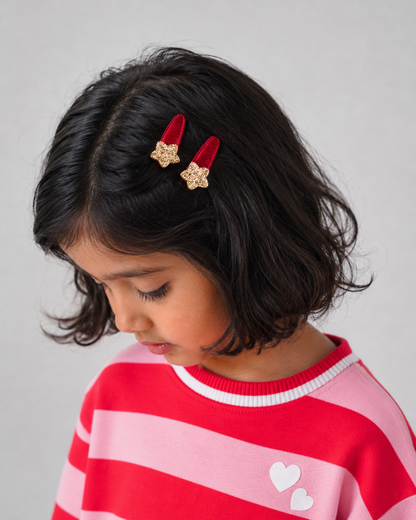 Shining Star Hair Clips (Set of 2)