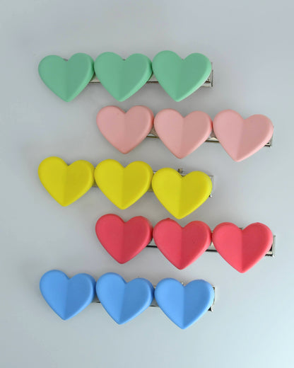 Only Hearts Hair Clips (Set of 5)