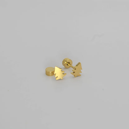 Christmas Gold Earrings (14K Gold Plated)