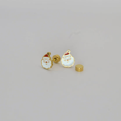 Christmas Gold Earrings (14K Gold Plated)