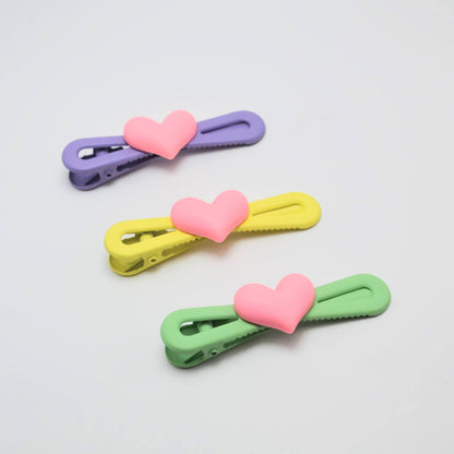 Pastel Heart Snaps (Set of 3)