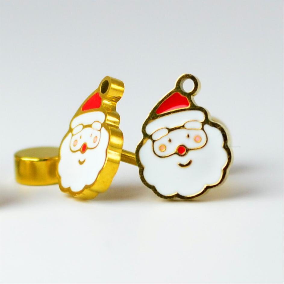 Christmas Gold Earrings (14K Gold Plated)