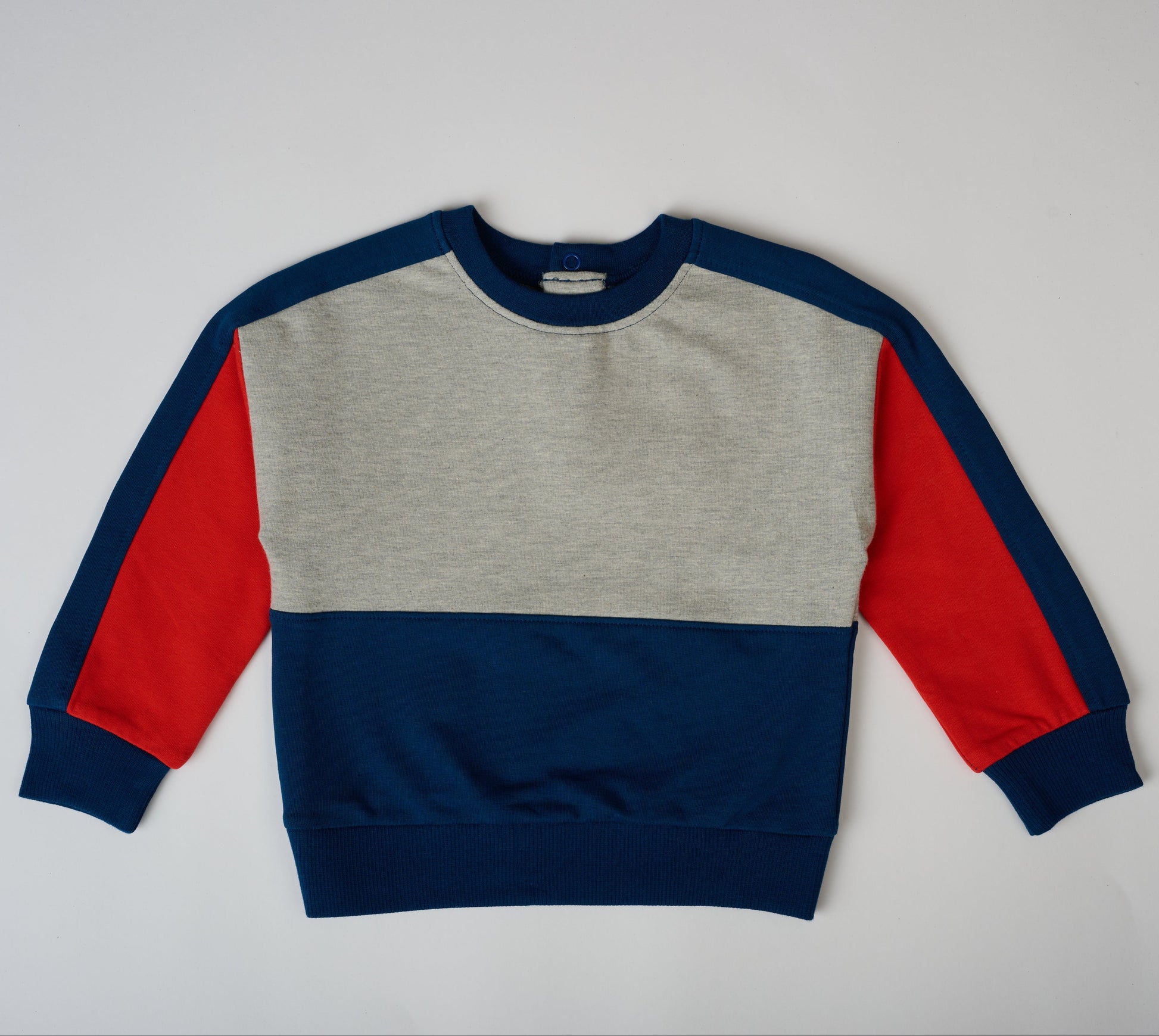 Sporty Color block Sweatshirt – GOTS organic cotton kids clothing by Dew & Dove
