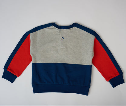 Sporty Color block Sweatshirt – GOTS organic cotton kids clothing by Dew & Dove