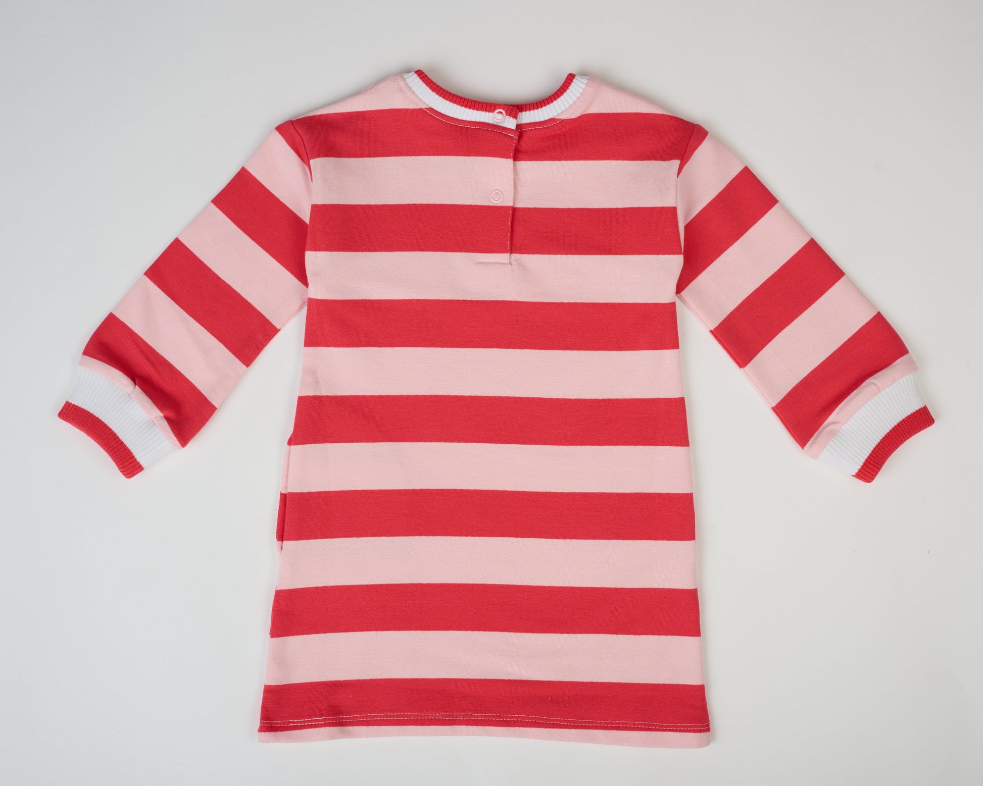 Heartbeat Stripe Sweatshirt Dress – GOTS organic cotton kids clothing by Dew & Dove