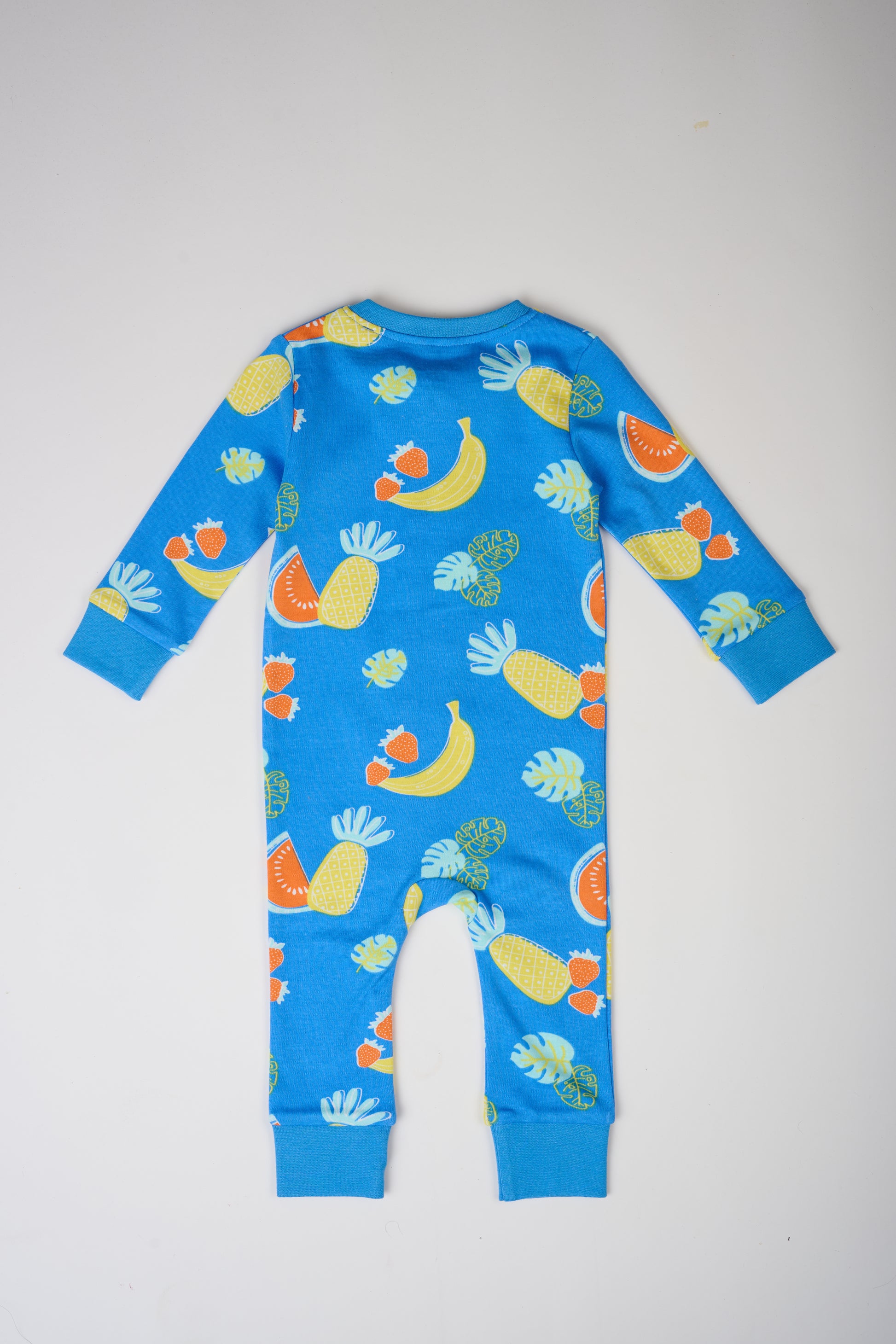 Long Sleeve Fruits Party Romper – GOTS organic cotton kids clothing by Dew & Dove