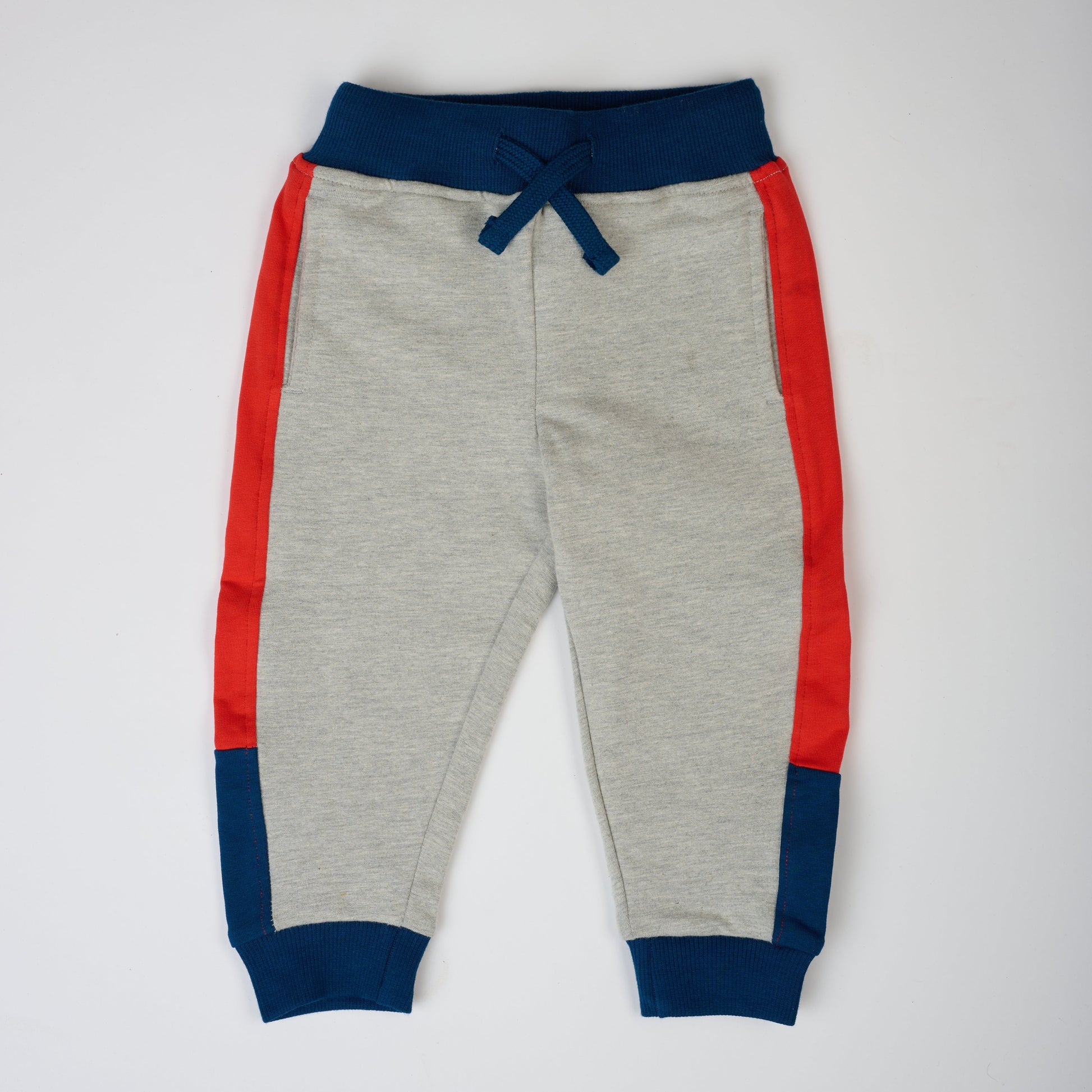 Sporty Color block Sweatpants/ Joggers – GOTS organic cotton kids clothing by Dew & Dove