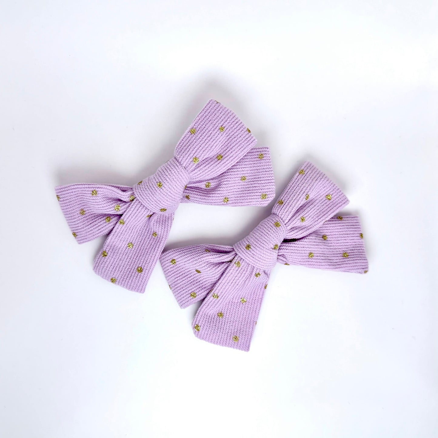 Golden Dot Bow Clips by Dew & Dove