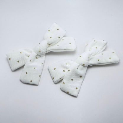 Golden Dot Bows (Set of 2)