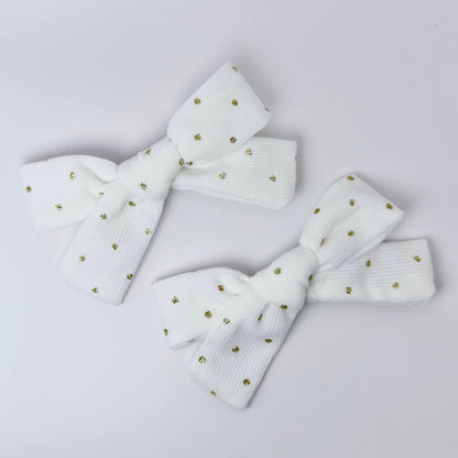 Golden Dot Bows (Set of 2)