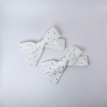 Golden Dot Bows (Set of 2)