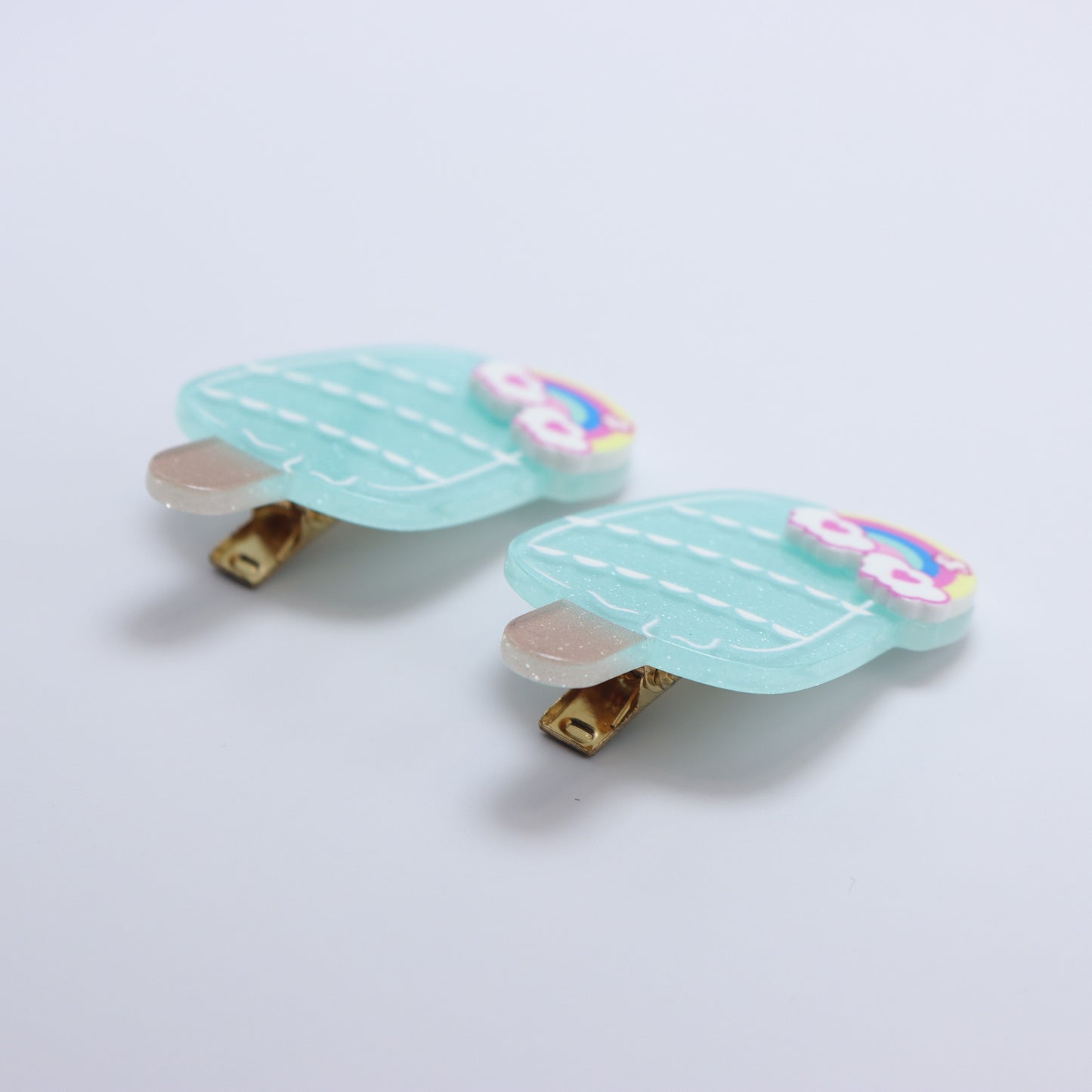 Summer Popsicles Hair Clips (Set of 2) – premium kids accessory by Dew & Dove