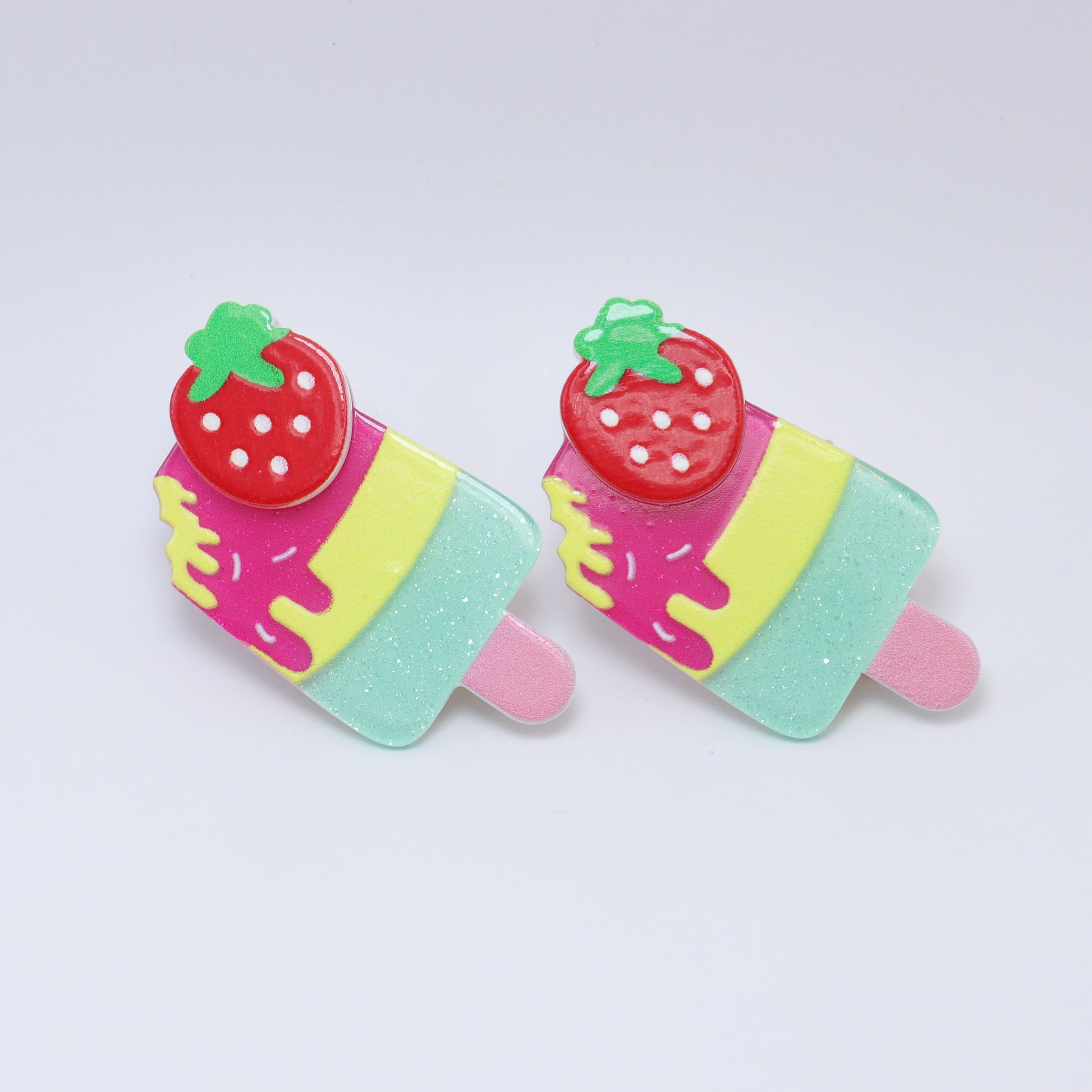 Summer Popsicles Hair Clips (Set of 2) – premium kids accessory by Dew & Dove