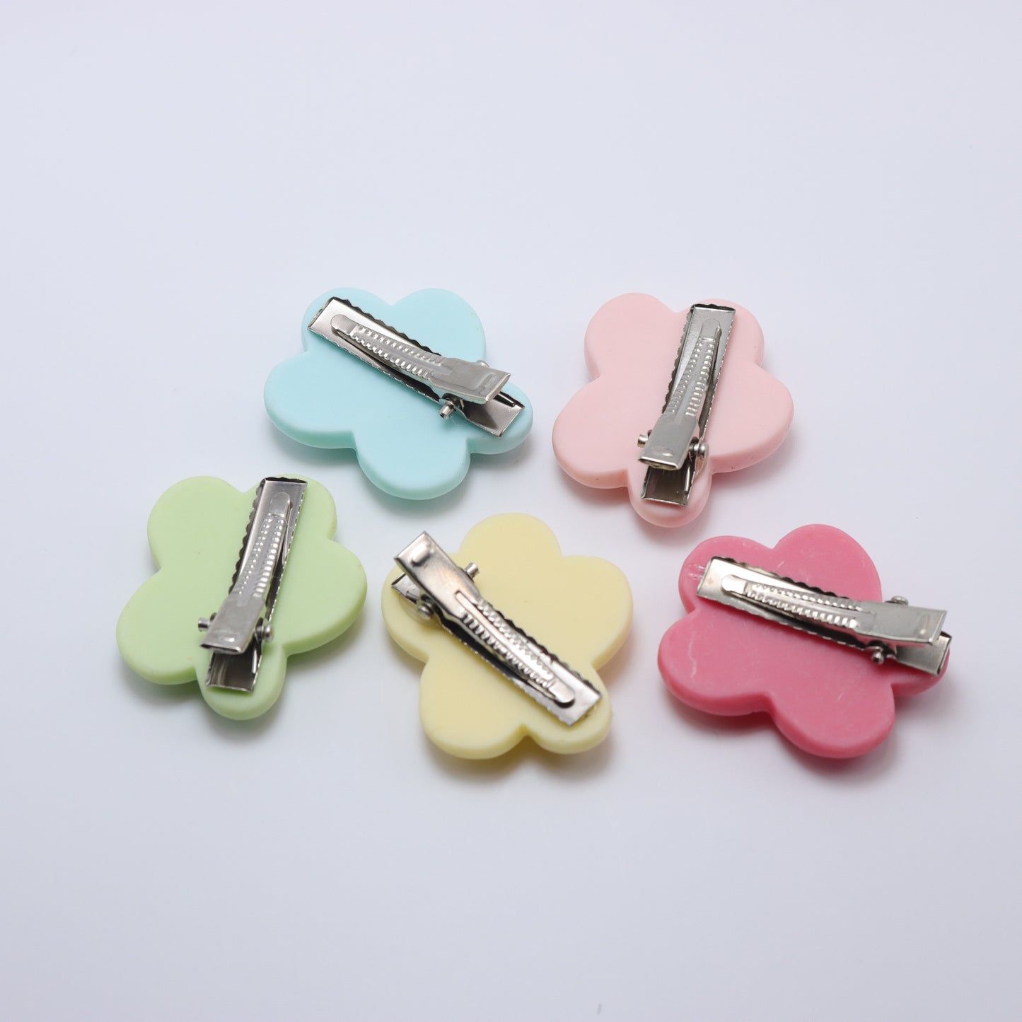 Mini Flower Cookies Hair Clips (Set of 5) – premium kids accessory by Dew & Dove