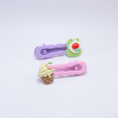 Sugar & Spice Hair Clips (Set of 2) – premium kids accessory by Dew & Dove