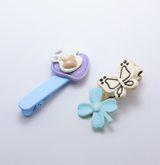 Sugar & Spice Hair Clips (Set of 2) – premium kids accessory by Dew & Dove