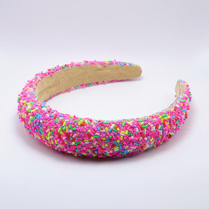 Sprinkle Sparkle Hairband - Pink – premium kids accessory by Dew & Dove