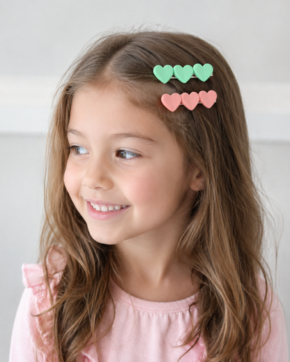 Only Hearts Hair Clips (Set of 5)