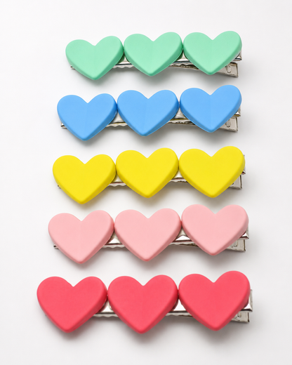 Only Hearts Hair Clips (Set of 5)