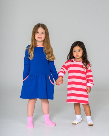 Rainbow Pocket Dress – GOTS organic cotton kids clothing by Dew & Dove
