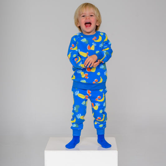 Fruits Party Sweatshirt – GOTS organic cotton kids clothing by Dew & Dove