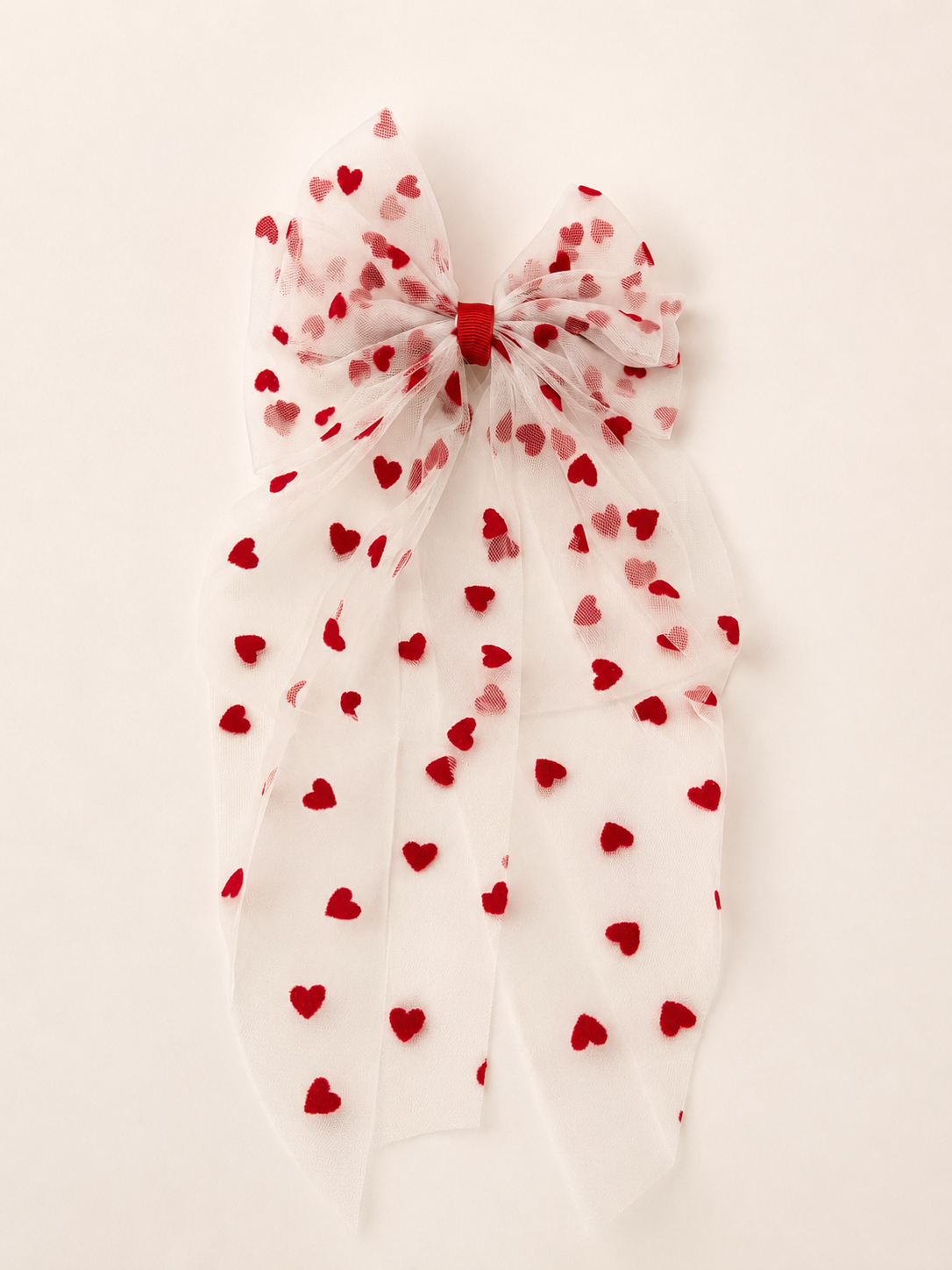 Heart Flutter Bow Clip