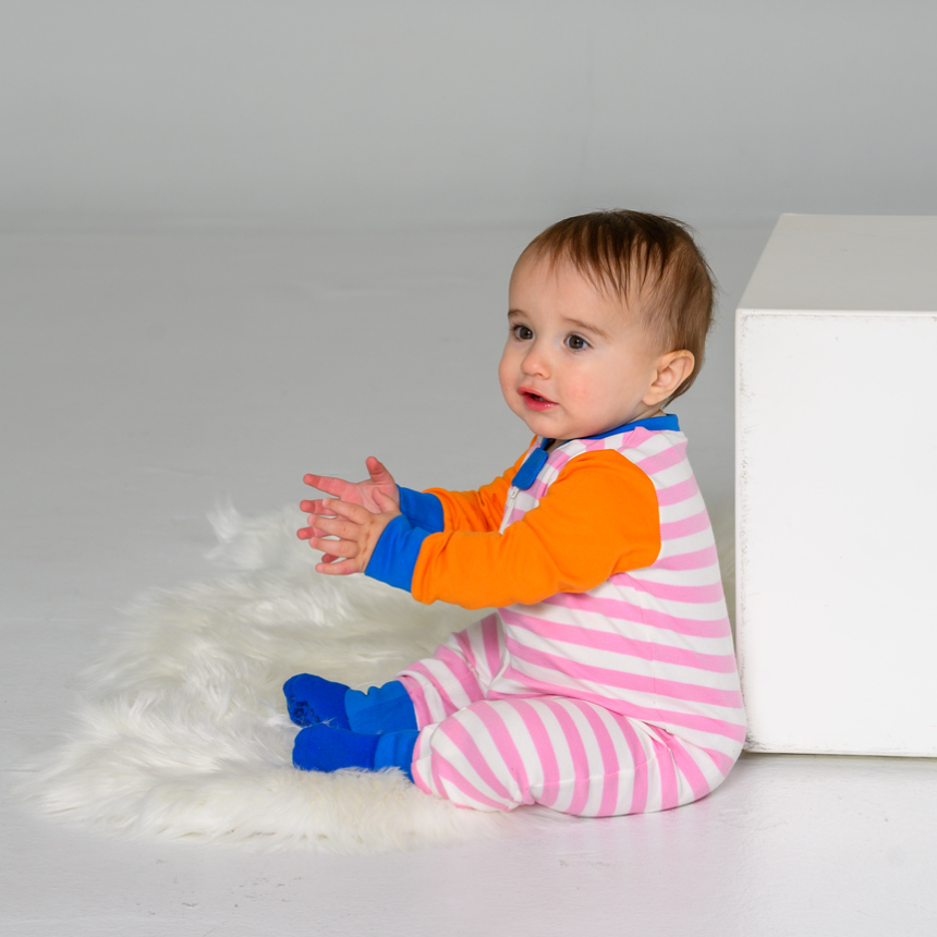 Long Sleeve Zip Romper – GOTS Organic Cotton Kidswear Dew – Dew