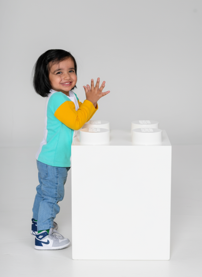 Long Sleeve Sunny Teal T-shirt